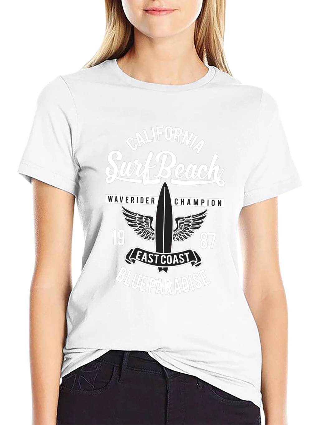 California Surf Beach Graphic T-Shirt product image 11
