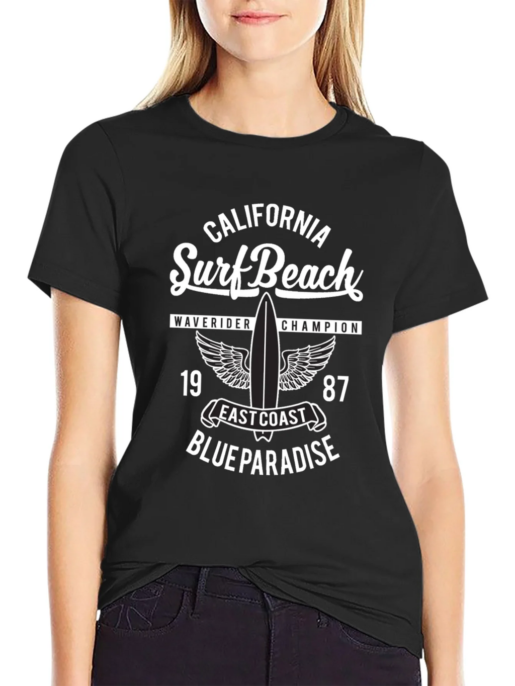 California Surf Beach Graphic T-Shirt product image 5