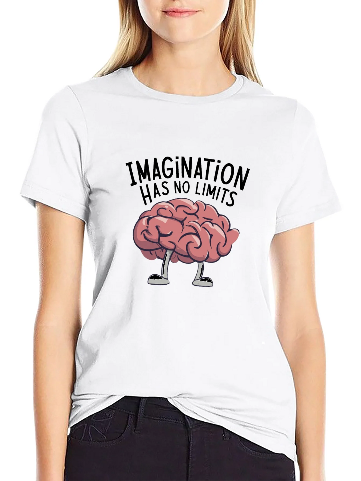 Imagination Has No Limits Brain Graphic Tee product image 11