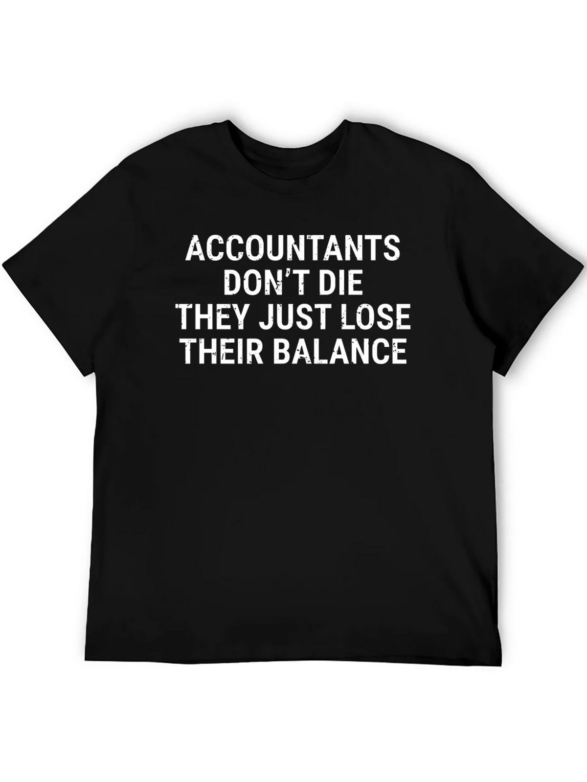 Accountants Lose Balance Graphic Tee - Black product image 7