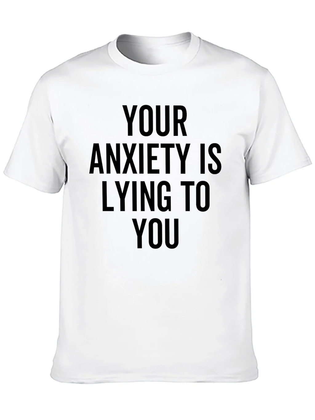 Anxiety Awareness Graphic Tee - Black Cotton T-Shirt product image 12