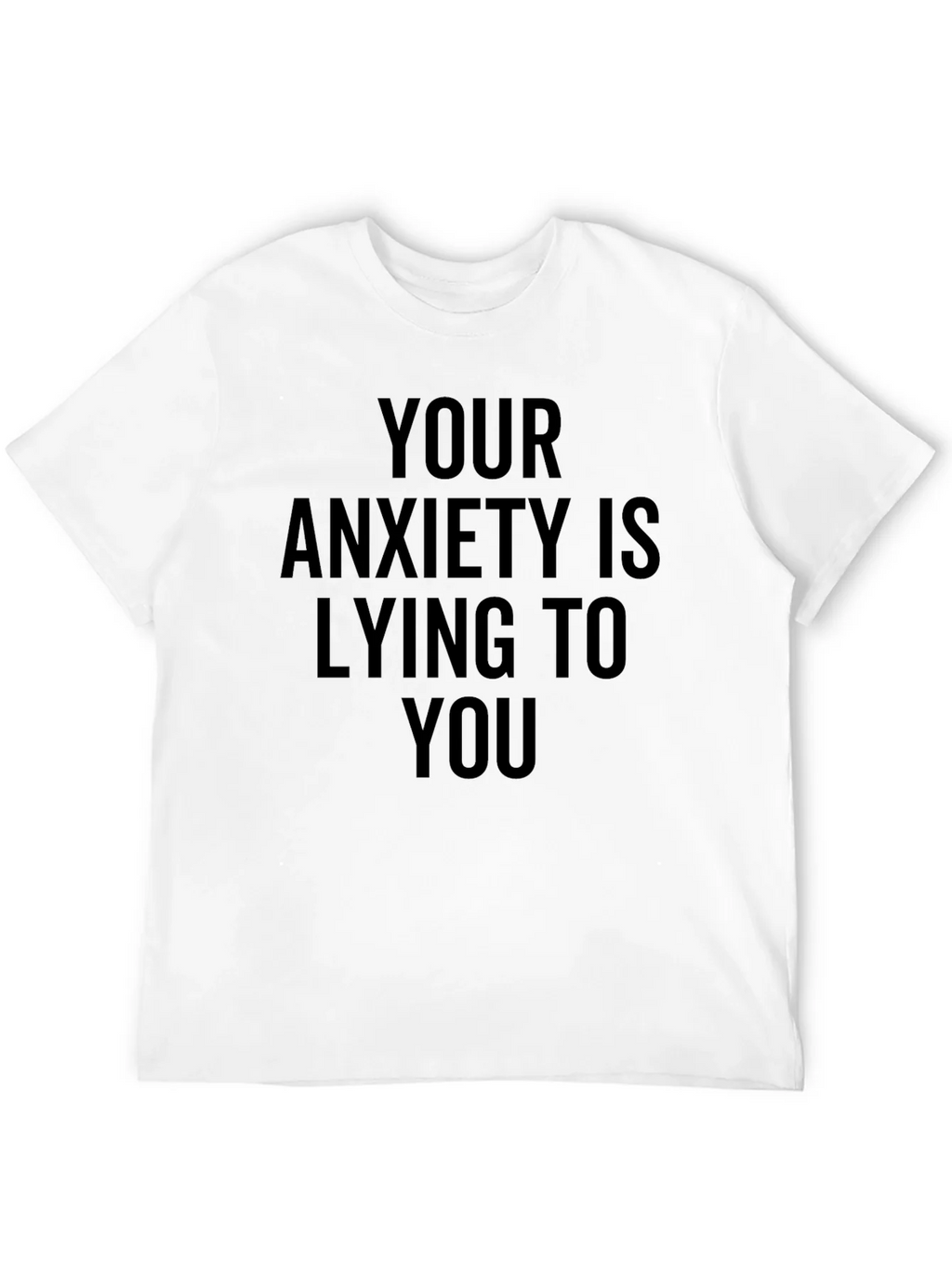Anxiety Awareness Graphic Tee - Black Cotton T-Shirt product image 3