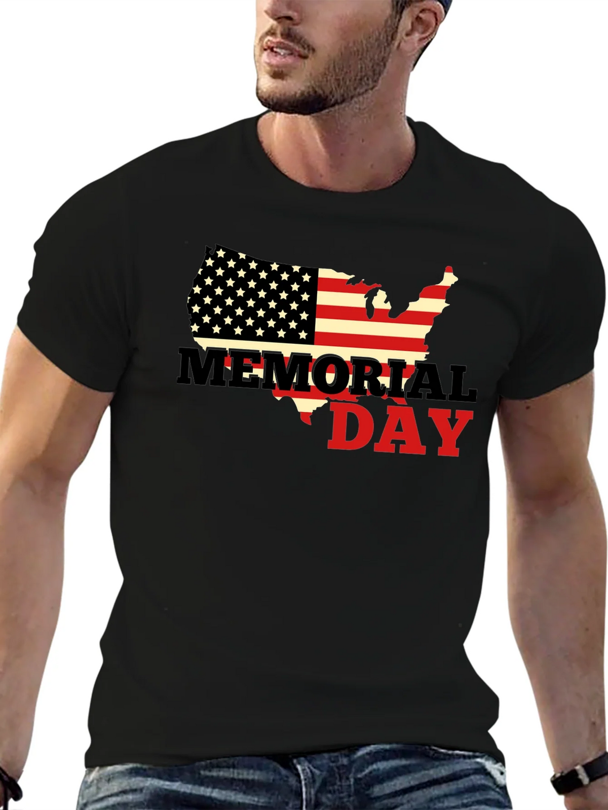 Memorial Day USA Flag T-Shirt product image 9