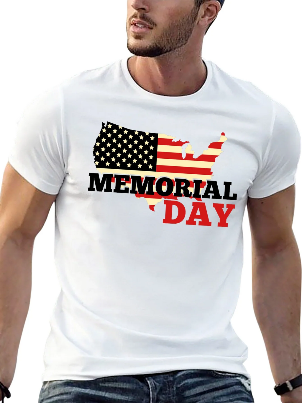Memorial Day USA Flag T-Shirt product image 4