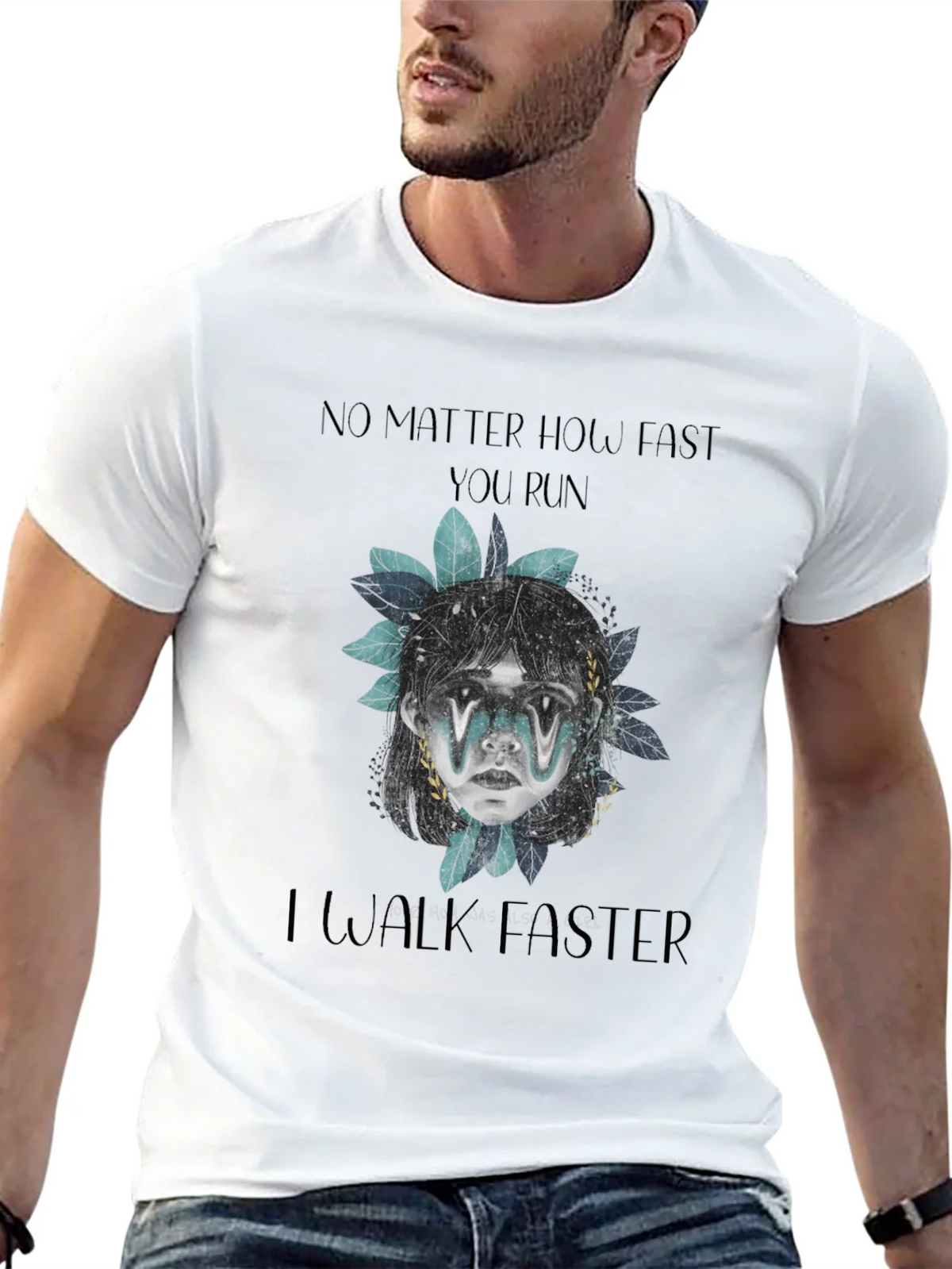 No Matter How Fast Graphic Print Tee product image 4
