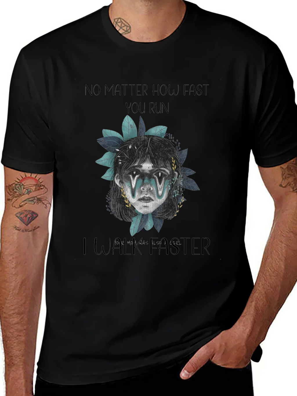 No Matter How Fast Graphic Print Tee product image 1