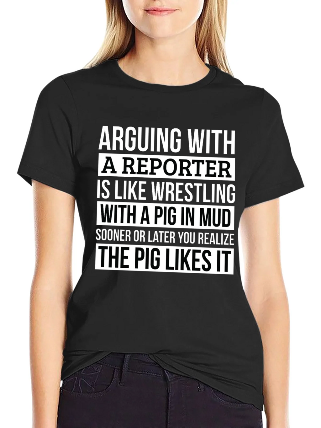Arguing with a Reporter T-Shirt product image 5