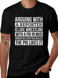 Arguing with a Reporter T-Shirt product image 1
