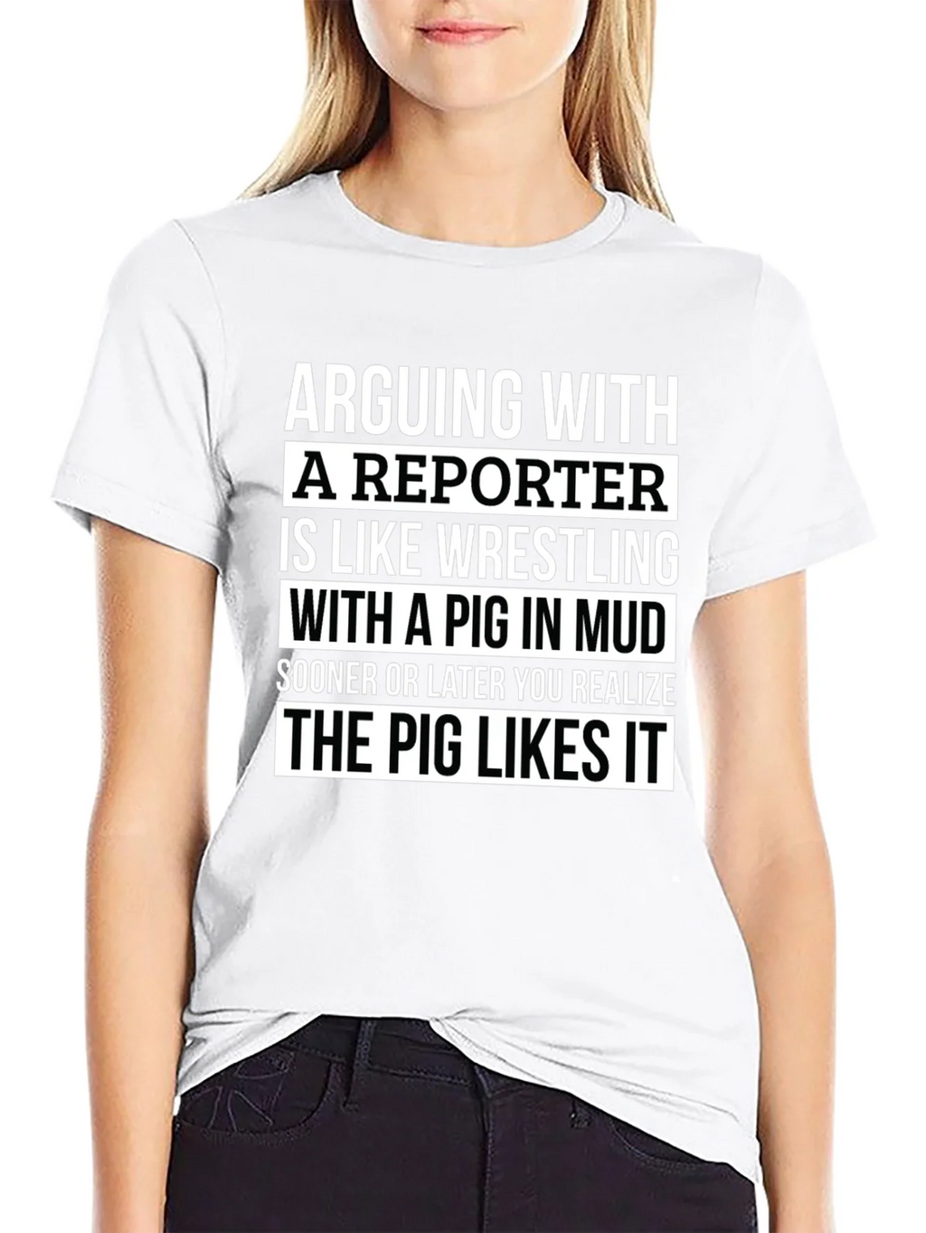 Arguing with a Reporter T-Shirt product image 11