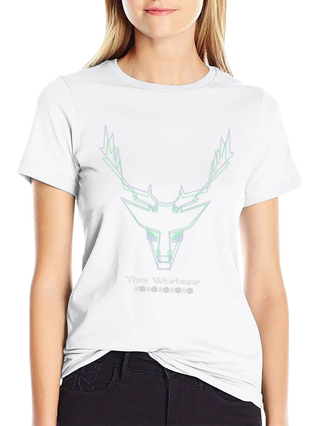 Geometric Deer Head Tee product image 2