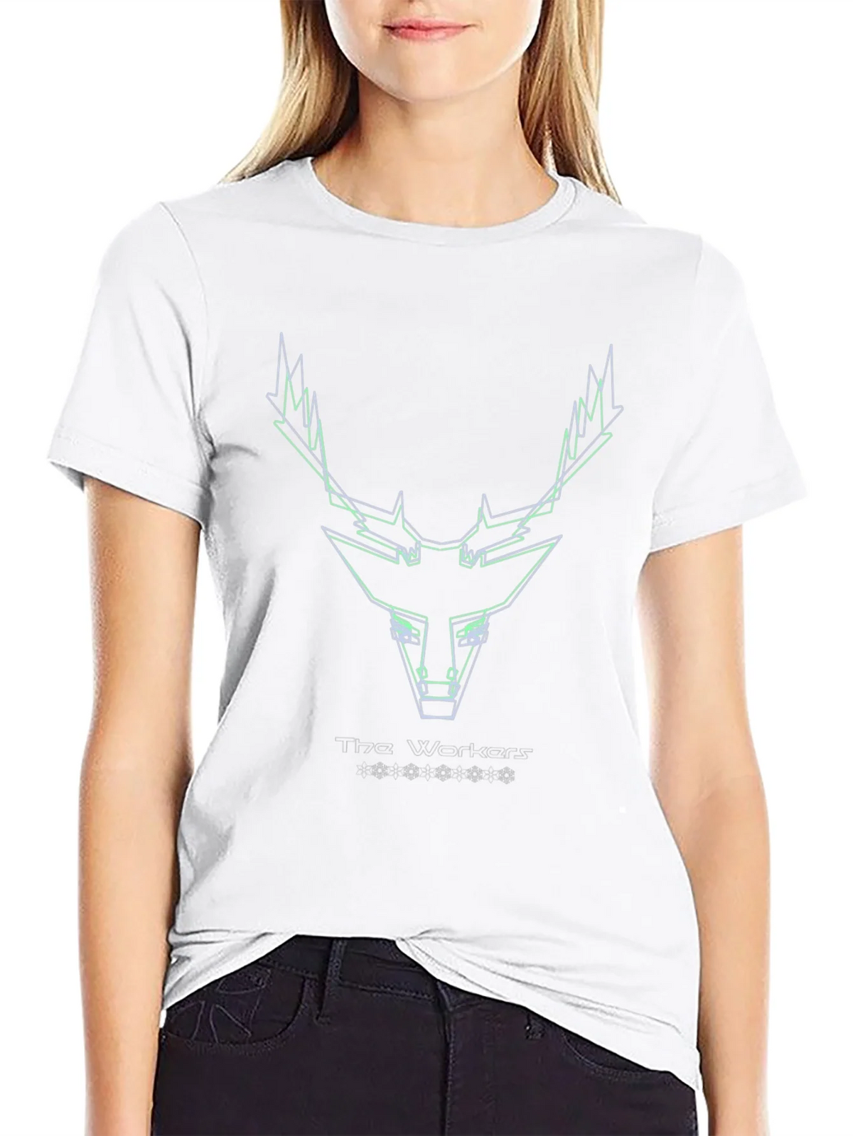 Geometric Deer Head Tee product image 2