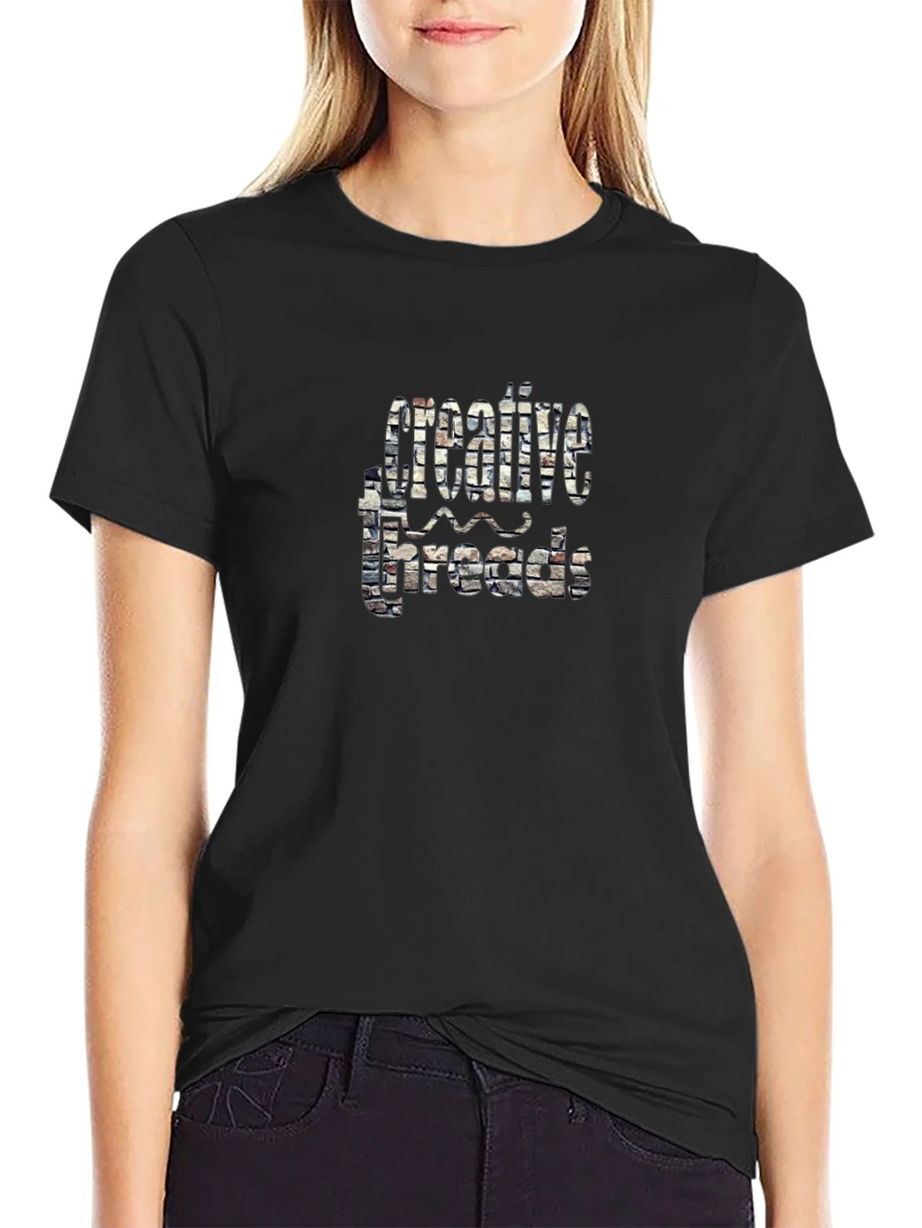 Creative Threads Graphic Black T-Shirt product image 5