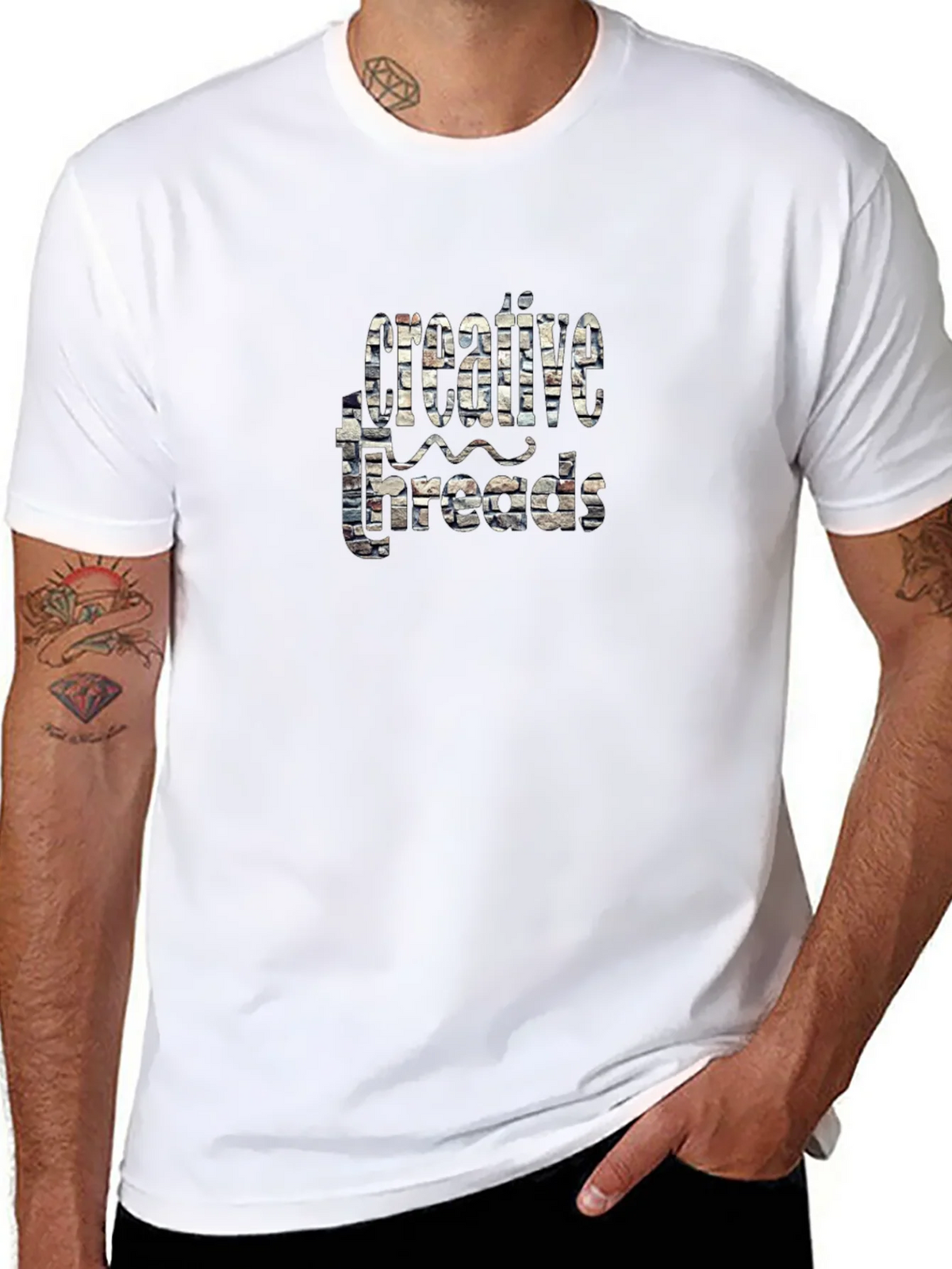 Creative Threads Graphic Black T-Shirt product image 10
