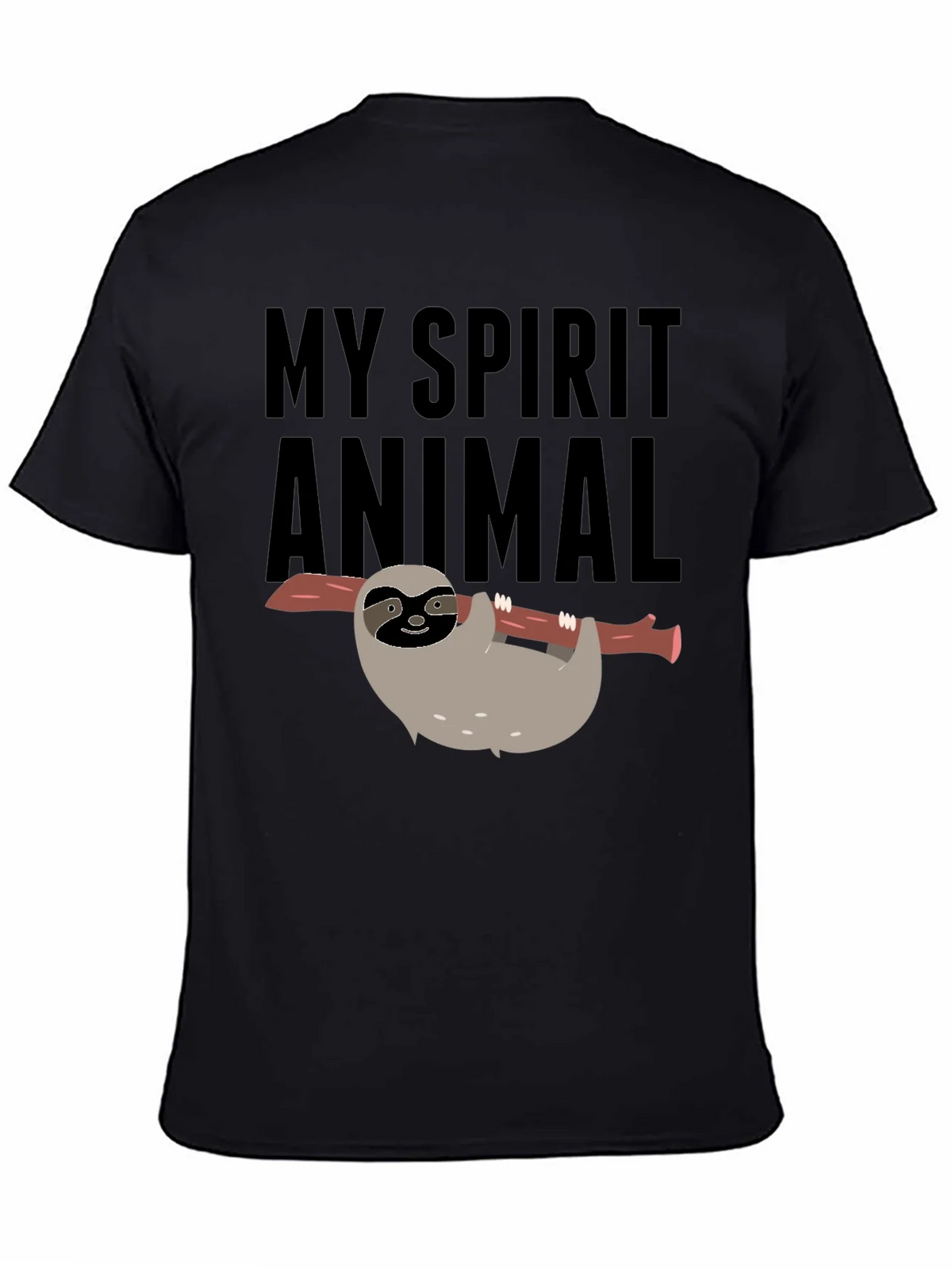 My Spirit Animal Sloth Graphic Tee - Black product image 1