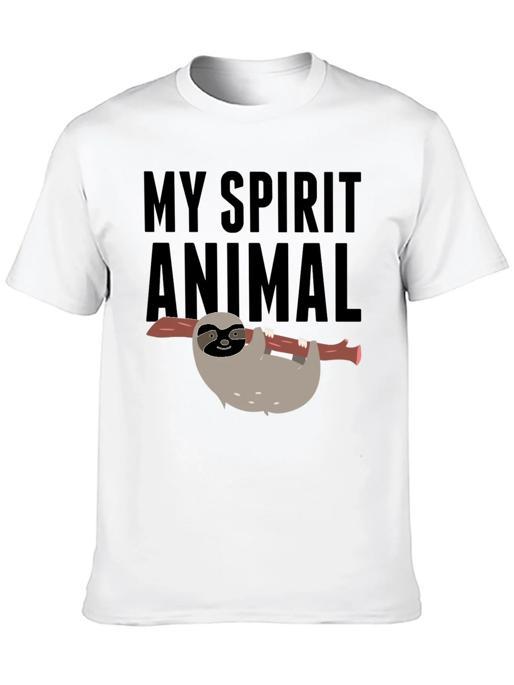 My Spirit Animal Sloth Graphic Tee - Black product image 2