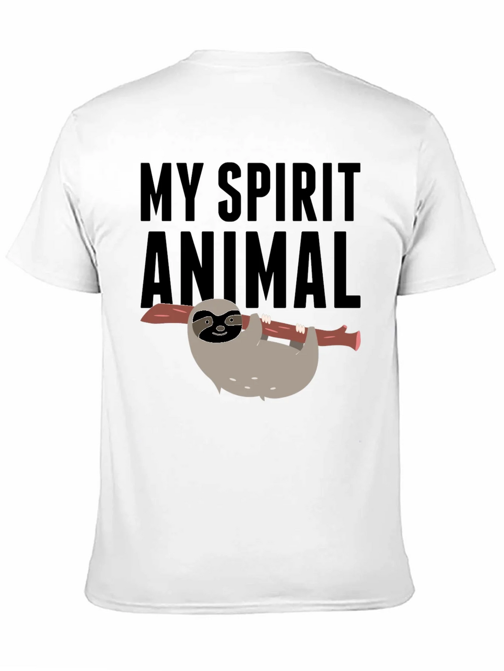 My Spirit Animal Sloth Graphic Tee - Black product image 3