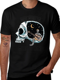 Skull Guitar Skeleton Graphic Tee - Music Speaks product image 1