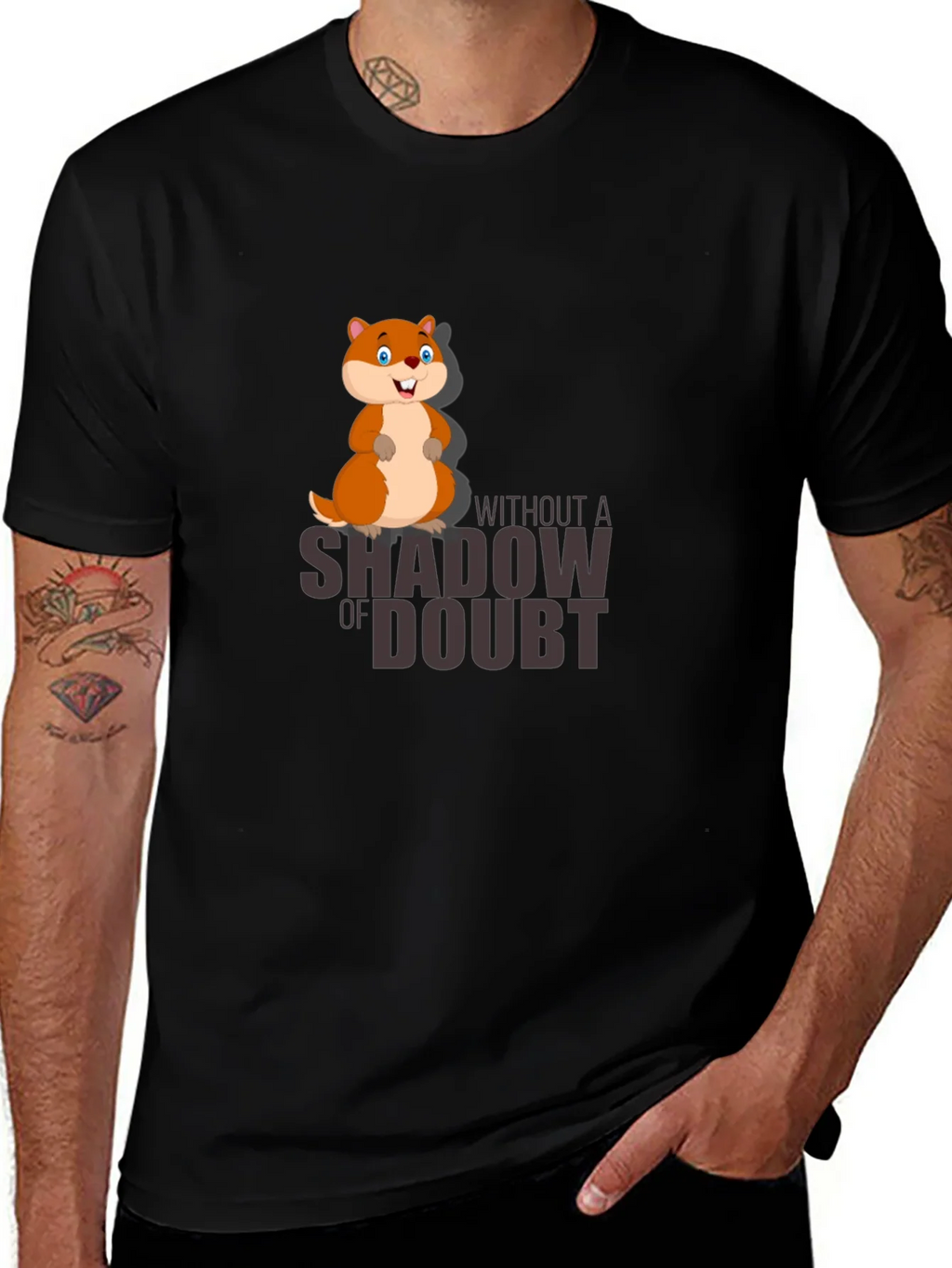 Shadow of Doubt Black Graphic Tee product image 1