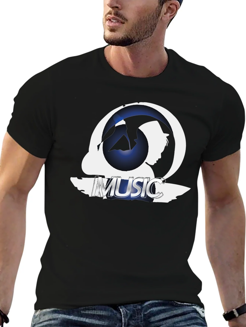 Music Silhouette Graphic T-Shirt product image 9