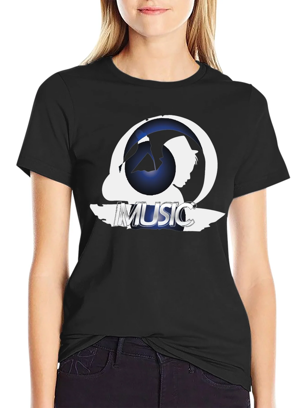 Music Silhouette Graphic T-Shirt product image 5