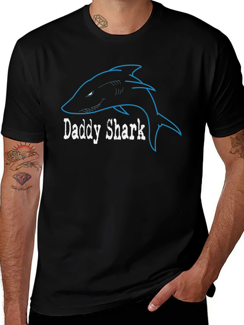 Daddy Shark Graphic T-Shirt product image 1