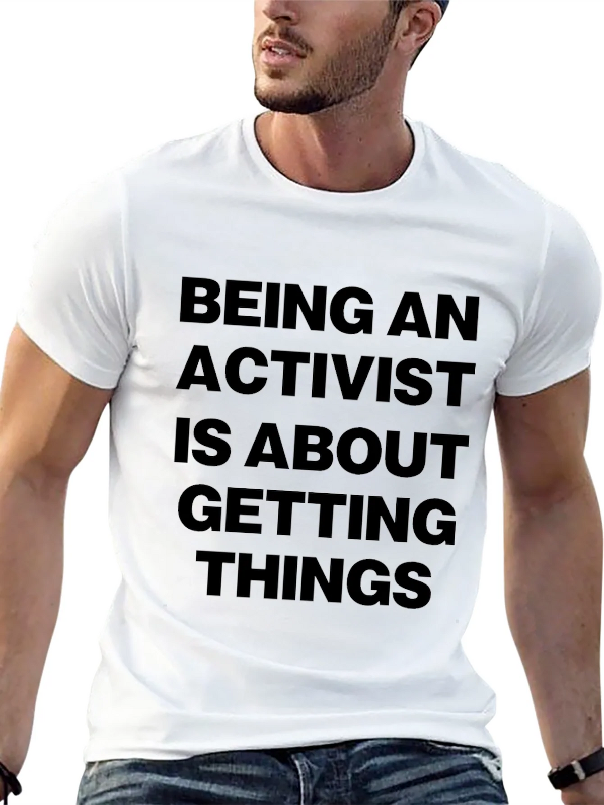 Activist Statement Black T-Shirt product image 4