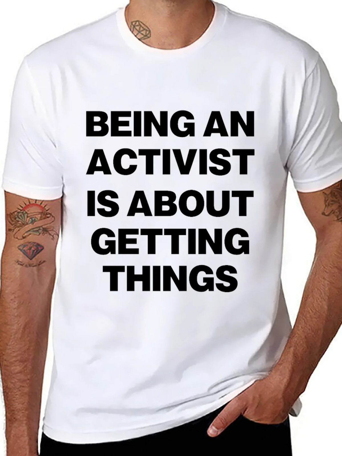 Activist Statement Black T-Shirt product image 10