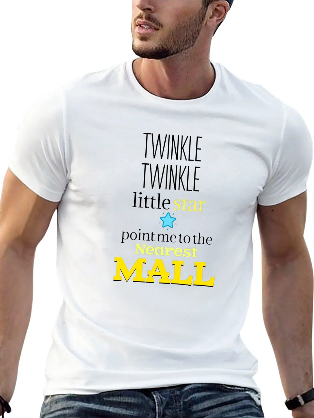 Twinkle Star Mall Graphic Tee - Black product image 4