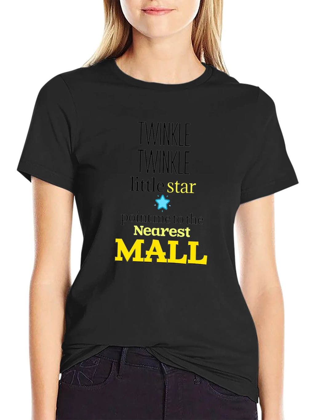 Twinkle Star Mall Graphic Tee - Black product image 5