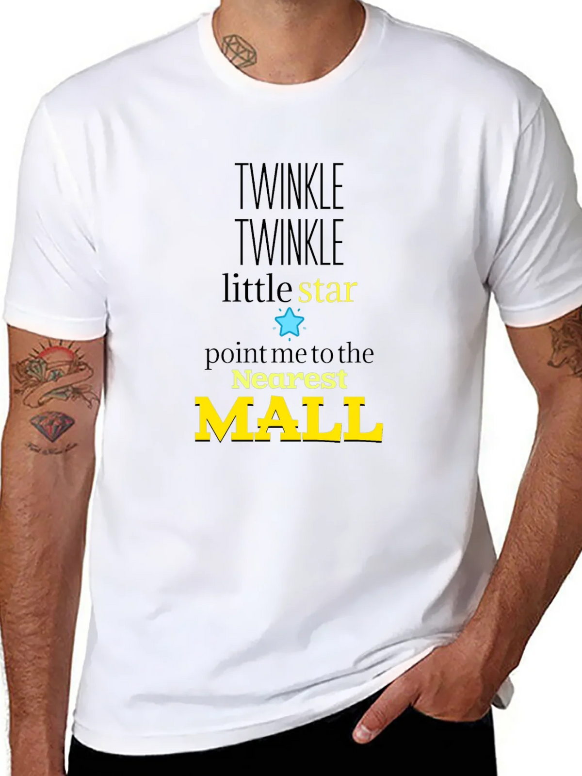Twinkle Star Mall Graphic Tee - Black product image 10