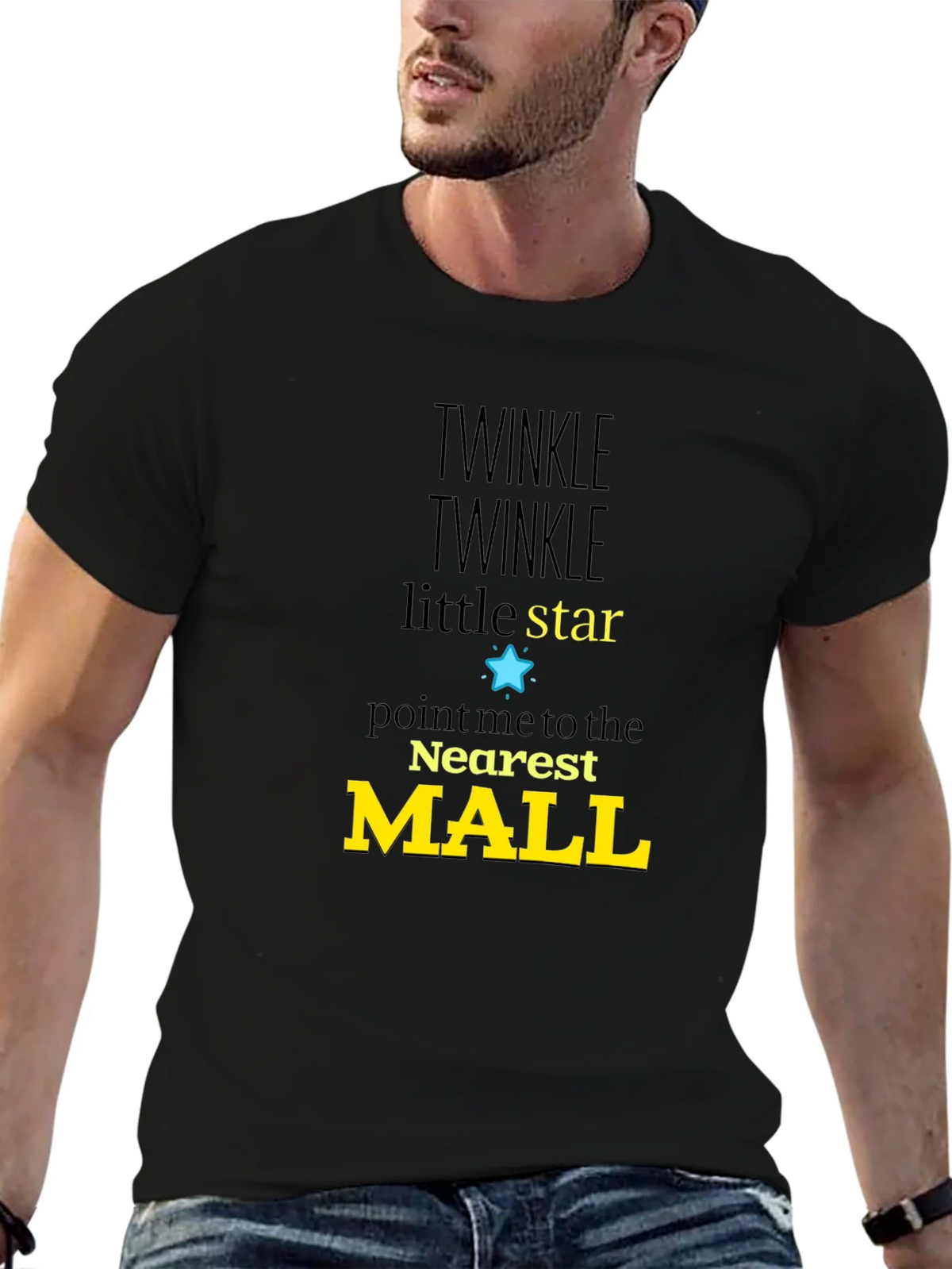 Twinkle Star Mall Graphic Tee - Black product image 9
