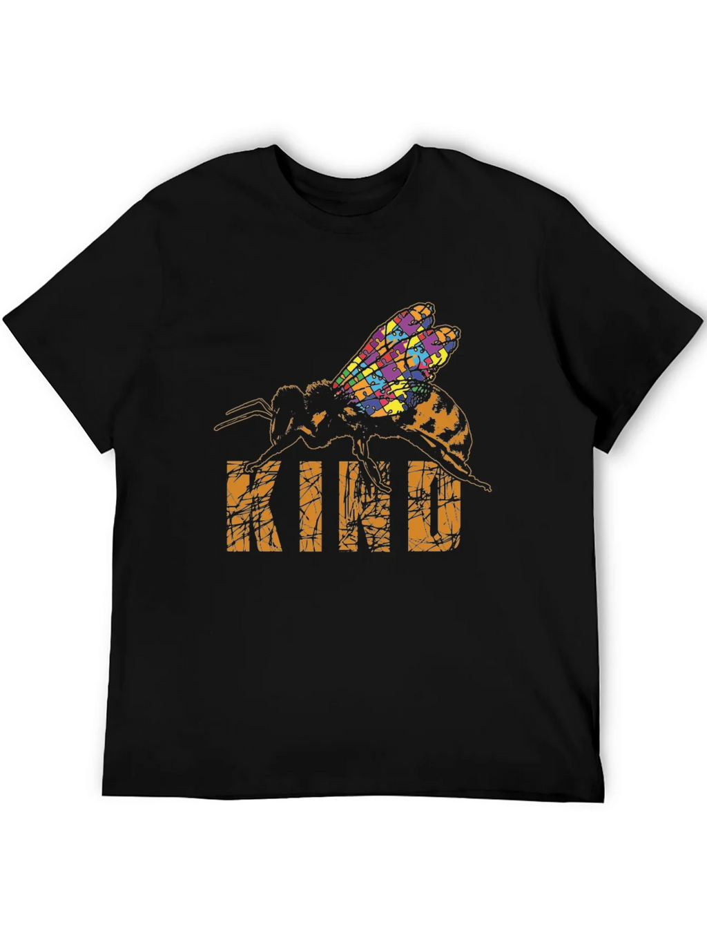 Be Kind Bee Autism Puzzle T-Shirt product image 5