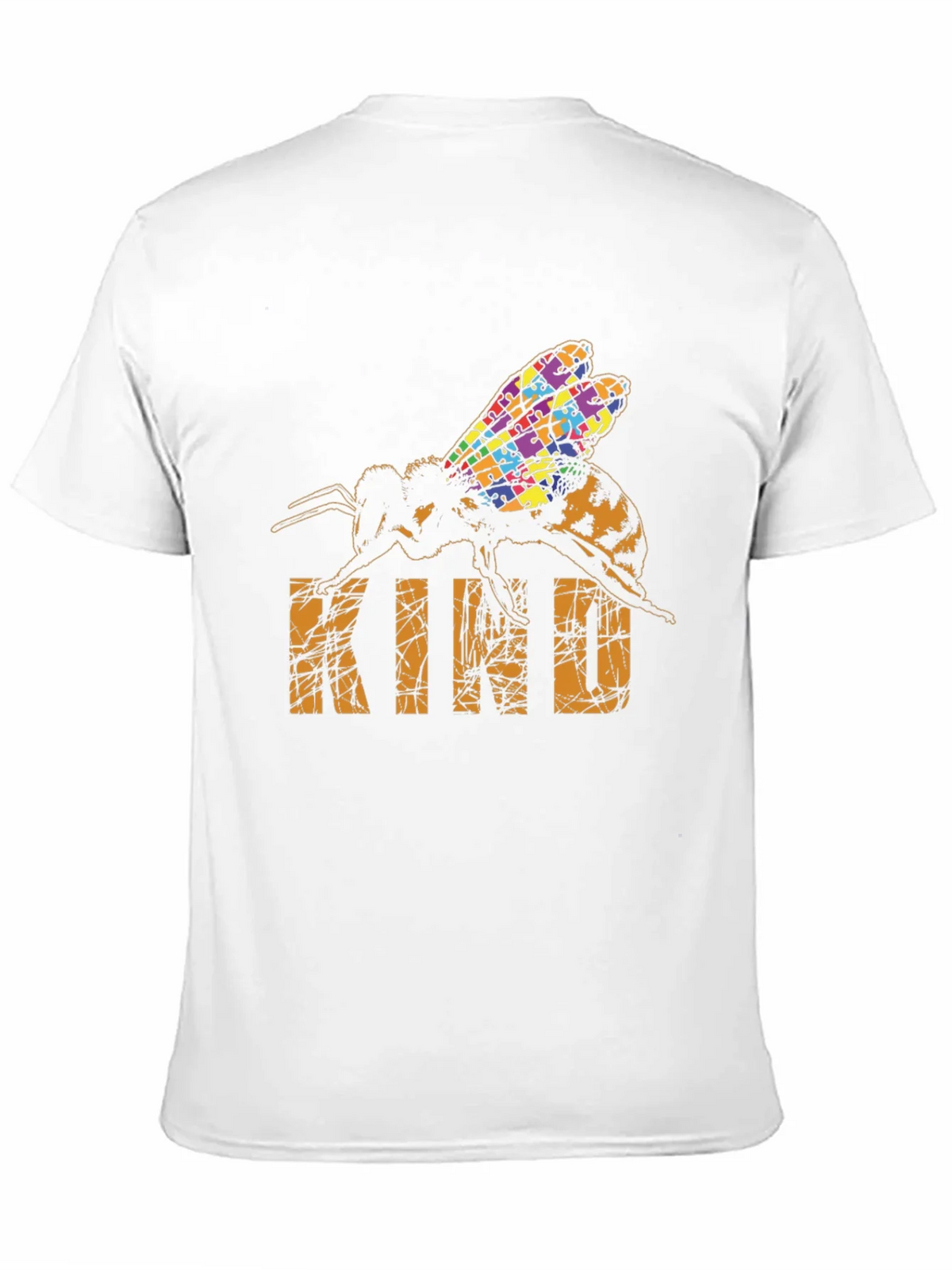 Be Kind Bee Autism Puzzle T-Shirt product image 10