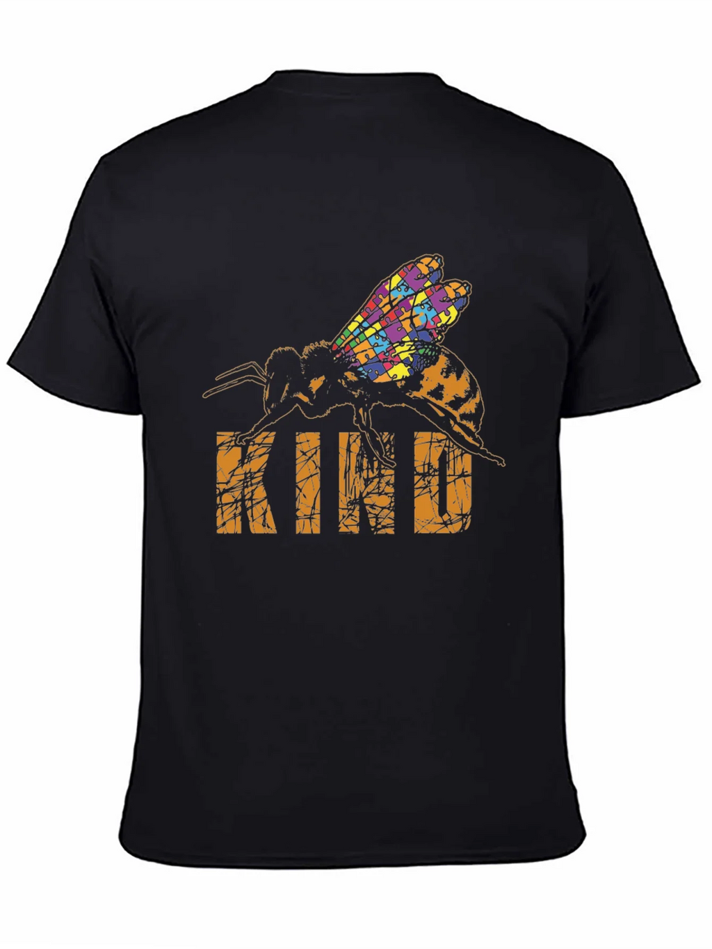 Be Kind Bee Autism Puzzle T-Shirt product image 4