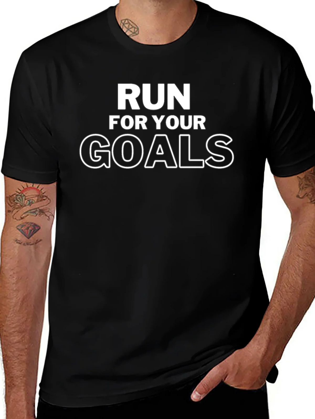 Run for Your Goals Graphic T-Shirt product image 1